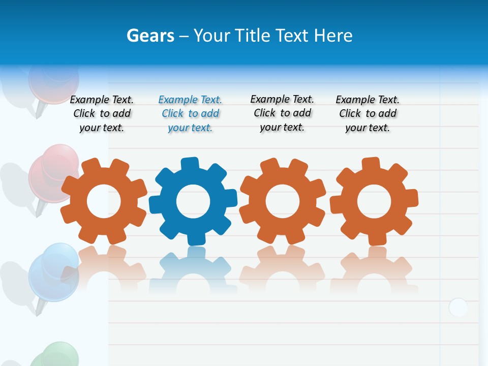 Glossy Rectangle Paper PowerPoint Template