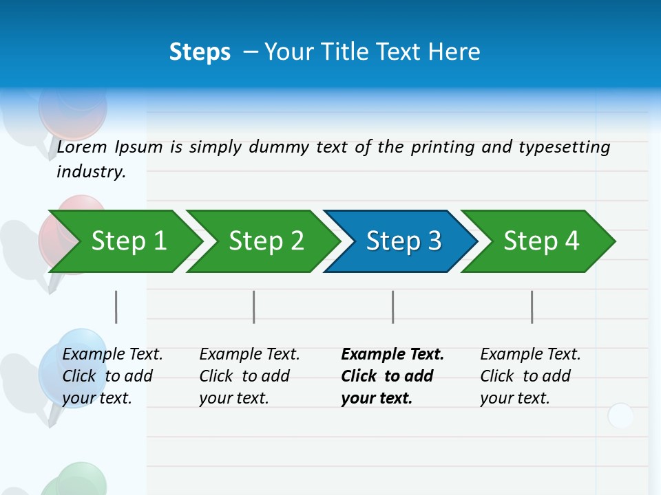 Glossy Rectangle Paper PowerPoint Template