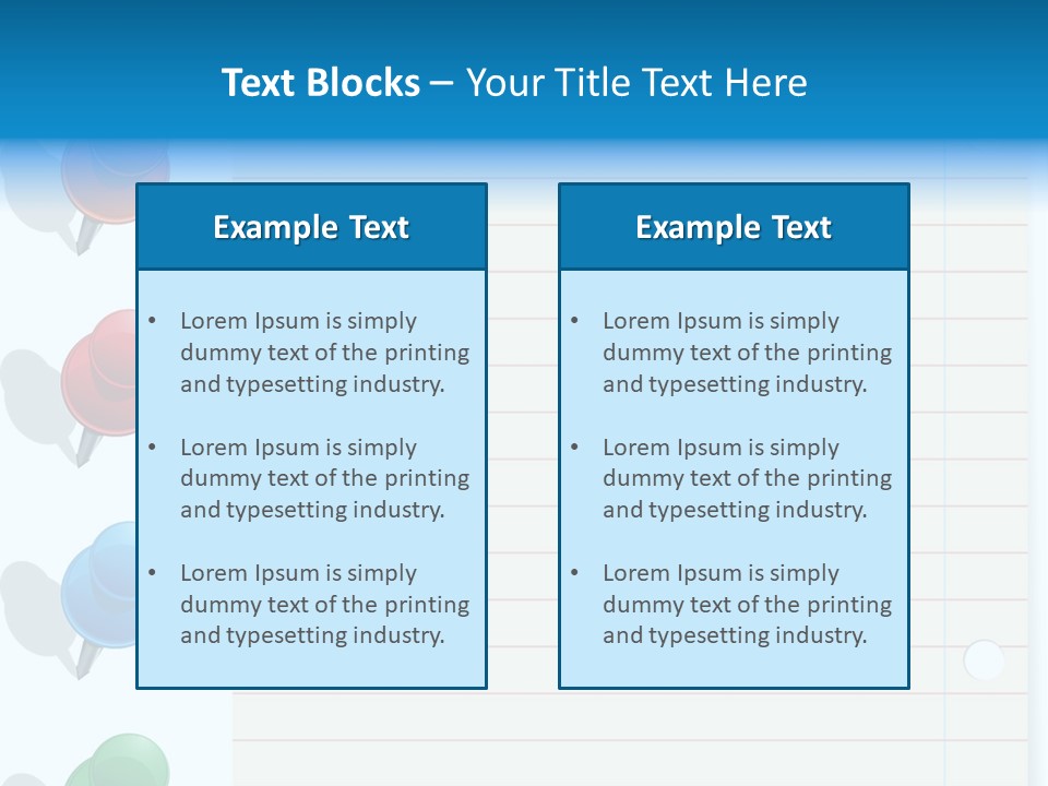 Glossy Rectangle Paper PowerPoint Template