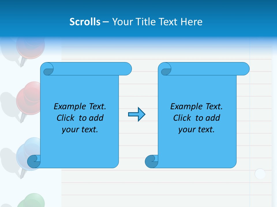 Glossy Rectangle Paper PowerPoint Template