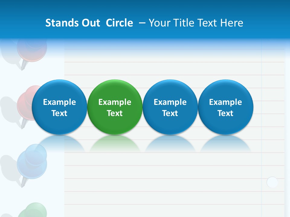 Glossy Rectangle Paper PowerPoint Template