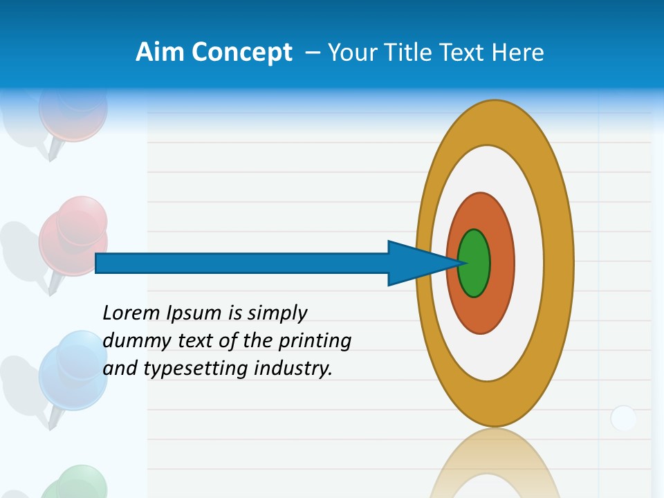 Glossy Rectangle Paper PowerPoint Template