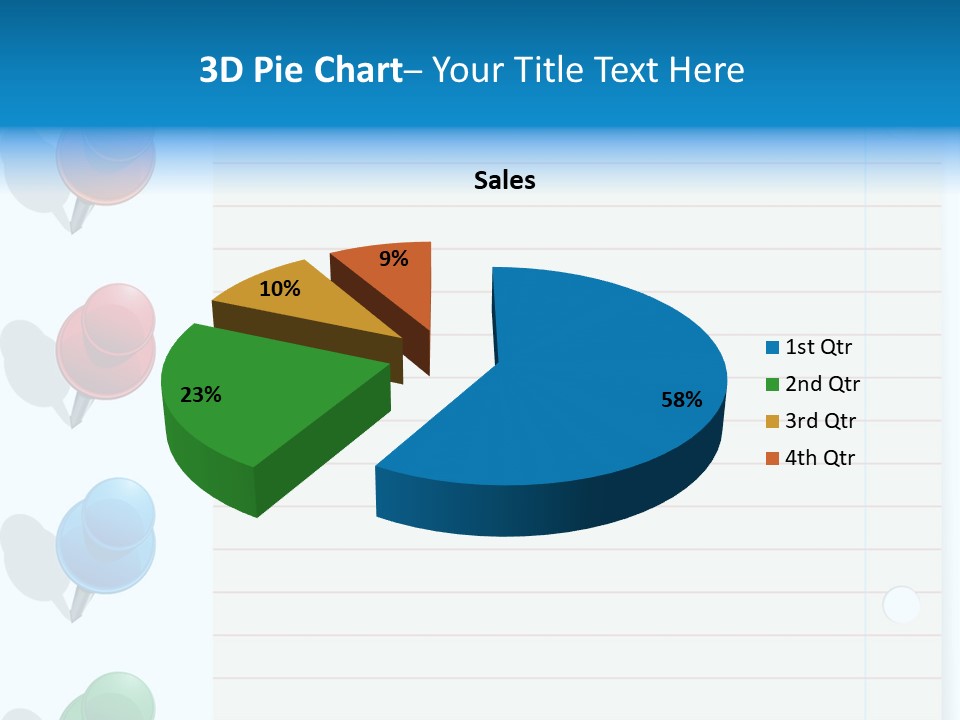 Glossy Rectangle Paper PowerPoint Template
