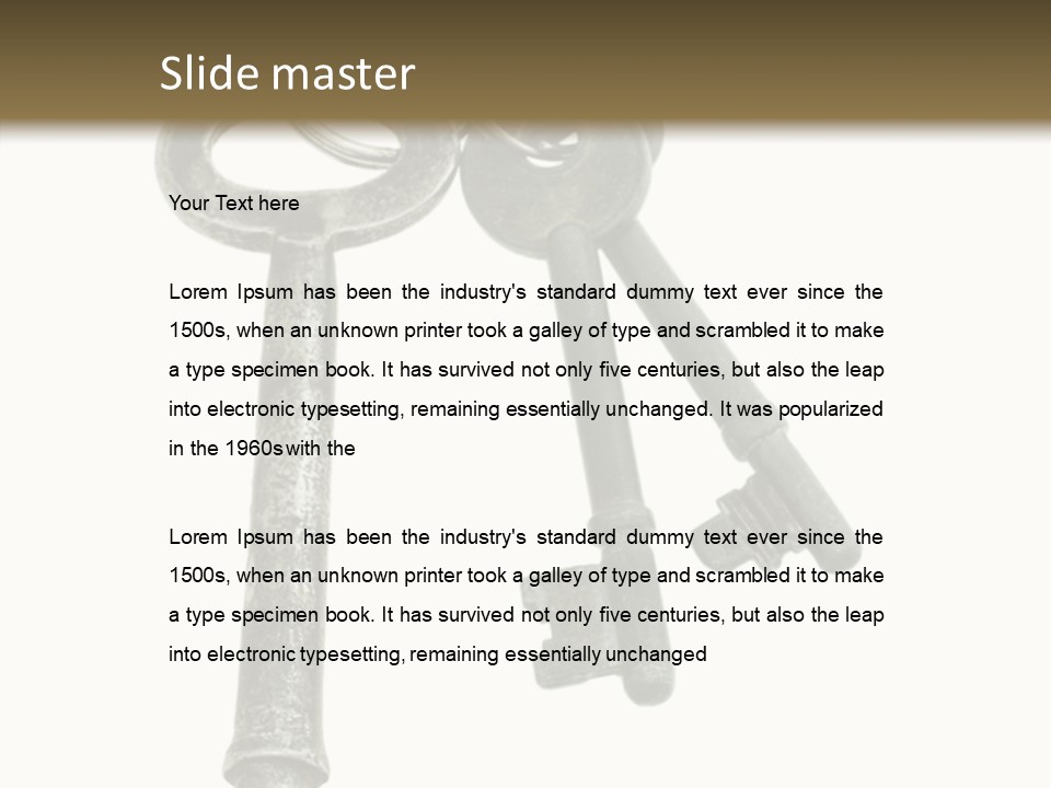 A Bunch Of Keys Sitting On Top Of Each Other PowerPoint Template