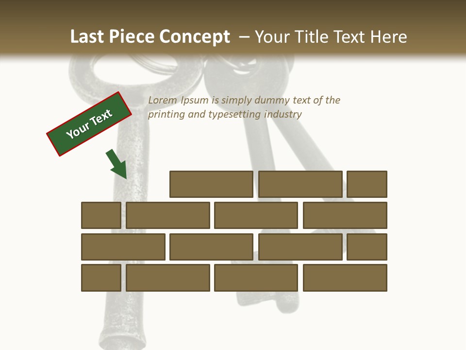 A Bunch Of Keys Sitting On Top Of Each Other PowerPoint Template
