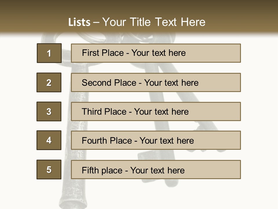 A Bunch Of Keys Sitting On Top Of Each Other PowerPoint Template