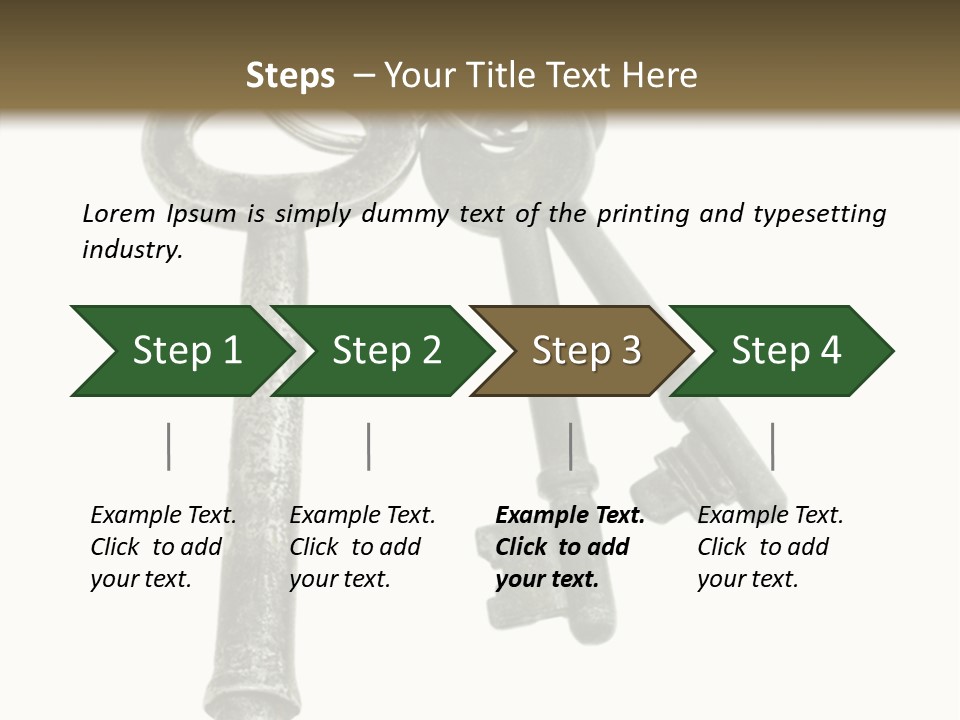 A Bunch Of Keys Sitting On Top Of Each Other PowerPoint Template