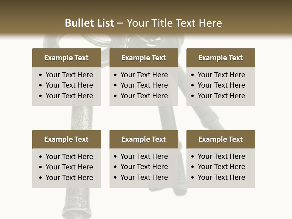 A Bunch Of Keys Sitting On Top Of Each Other PowerPoint Template