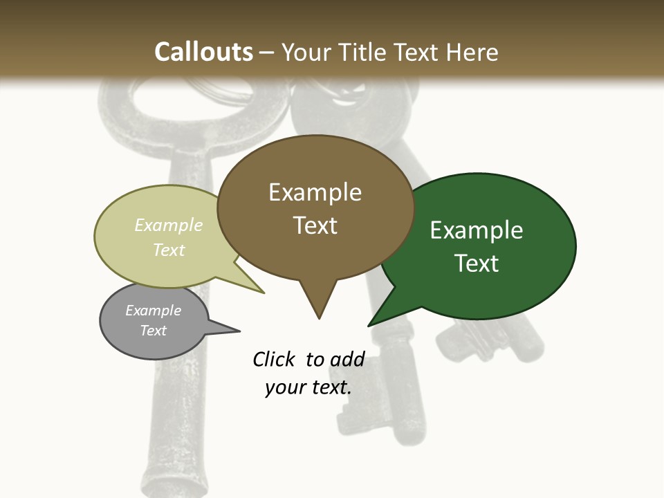 A Bunch Of Keys Sitting On Top Of Each Other PowerPoint Template
