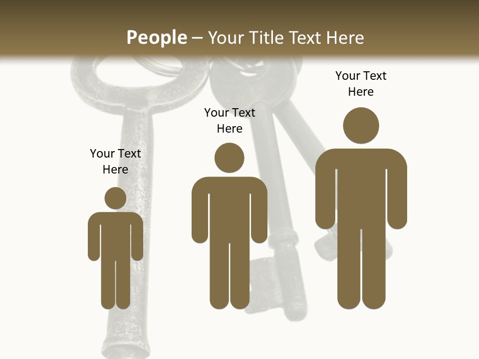 A Bunch Of Keys Sitting On Top Of Each Other PowerPoint Template