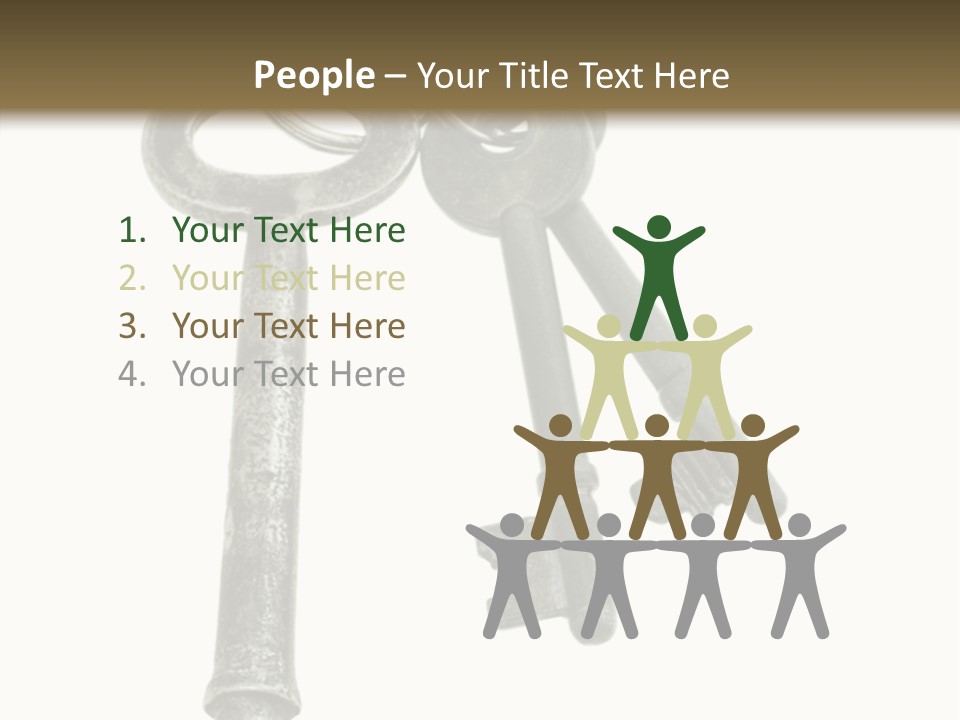 A Bunch Of Keys Sitting On Top Of Each Other PowerPoint Template