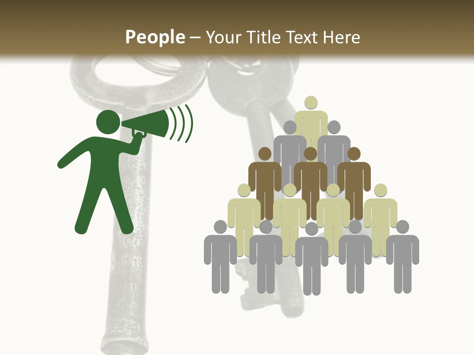 A Bunch Of Keys Sitting On Top Of Each Other PowerPoint Template