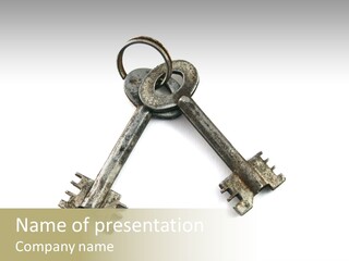 Key Rust Metallic PowerPoint Template