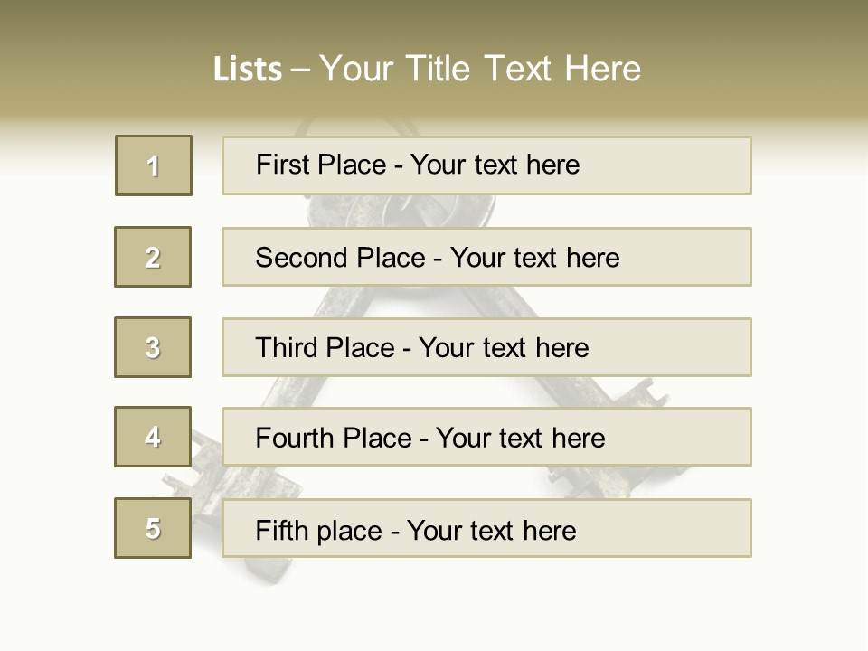Key Rust Metallic PowerPoint Template