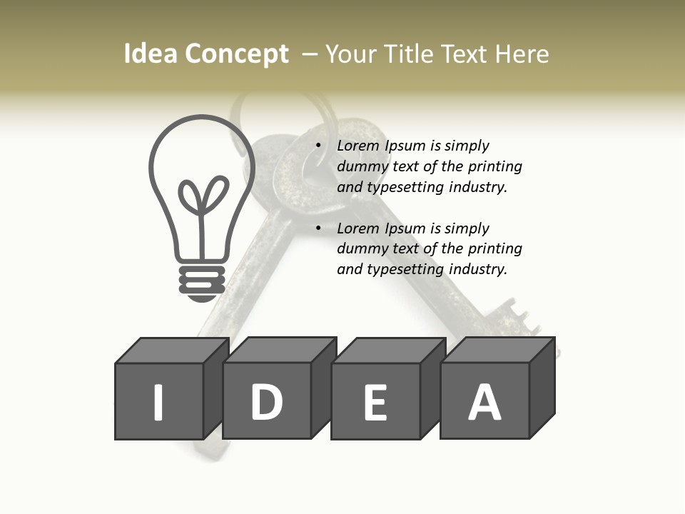 Key Rust Metallic PowerPoint Template