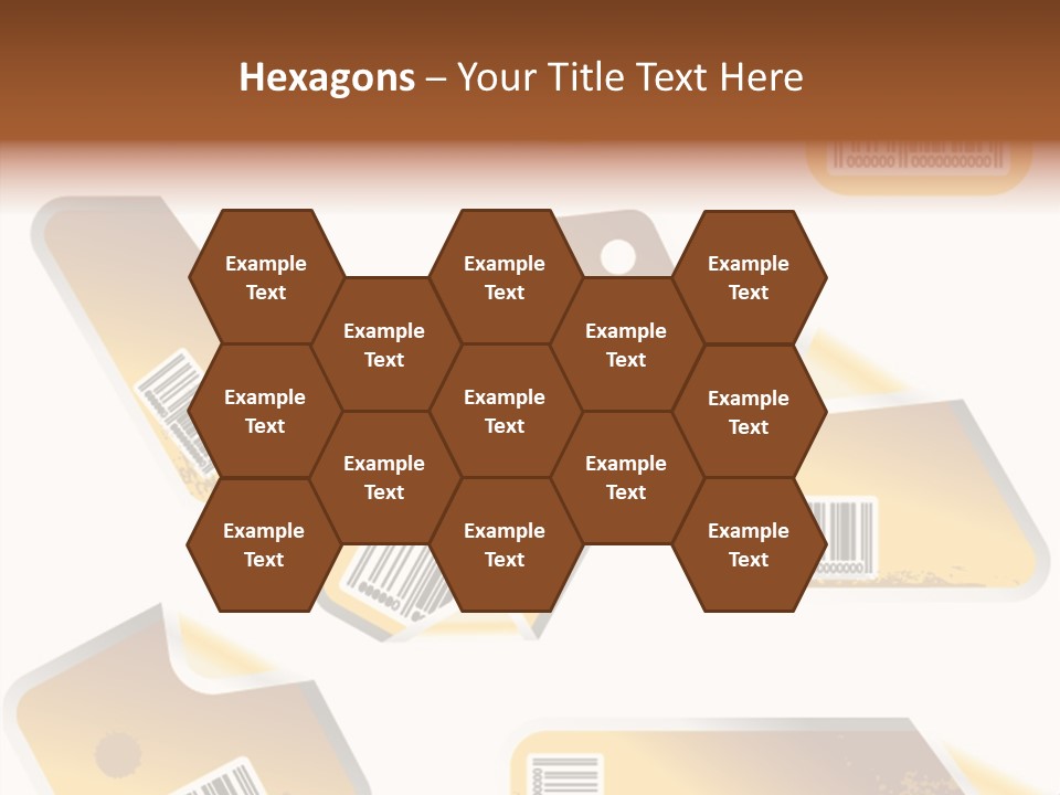 A Set Of Tags With A Barcode On Them PowerPoint Template