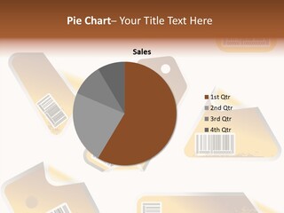 A Set Of Tags With A Barcode On Them PowerPoint Template