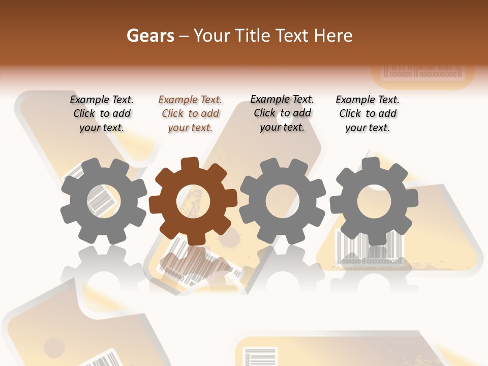 A Set Of Tags With A Barcode On Them PowerPoint Template