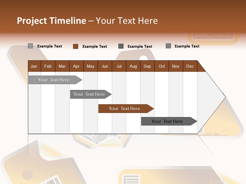 A Set Of Tags With A Barcode On Them PowerPoint Template