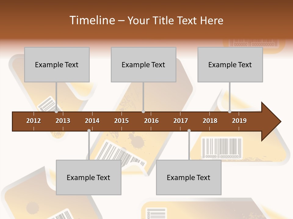 A Set Of Tags With A Barcode On Them PowerPoint Template