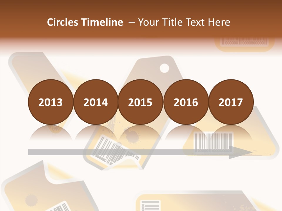 A Set Of Tags With A Barcode On Them PowerPoint Template