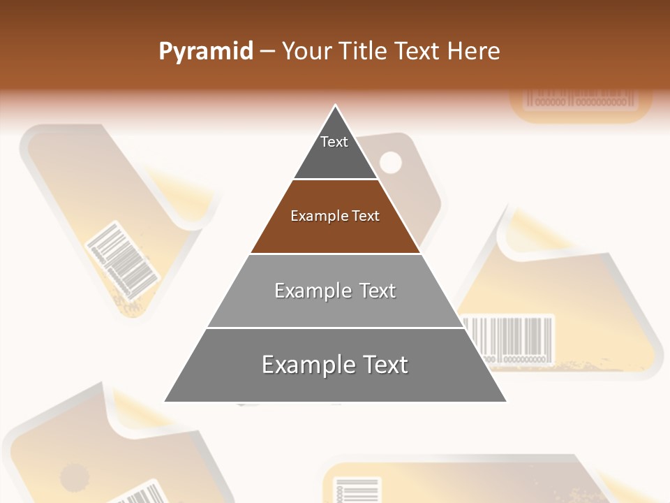 A Set Of Tags With A Barcode On Them PowerPoint Template
