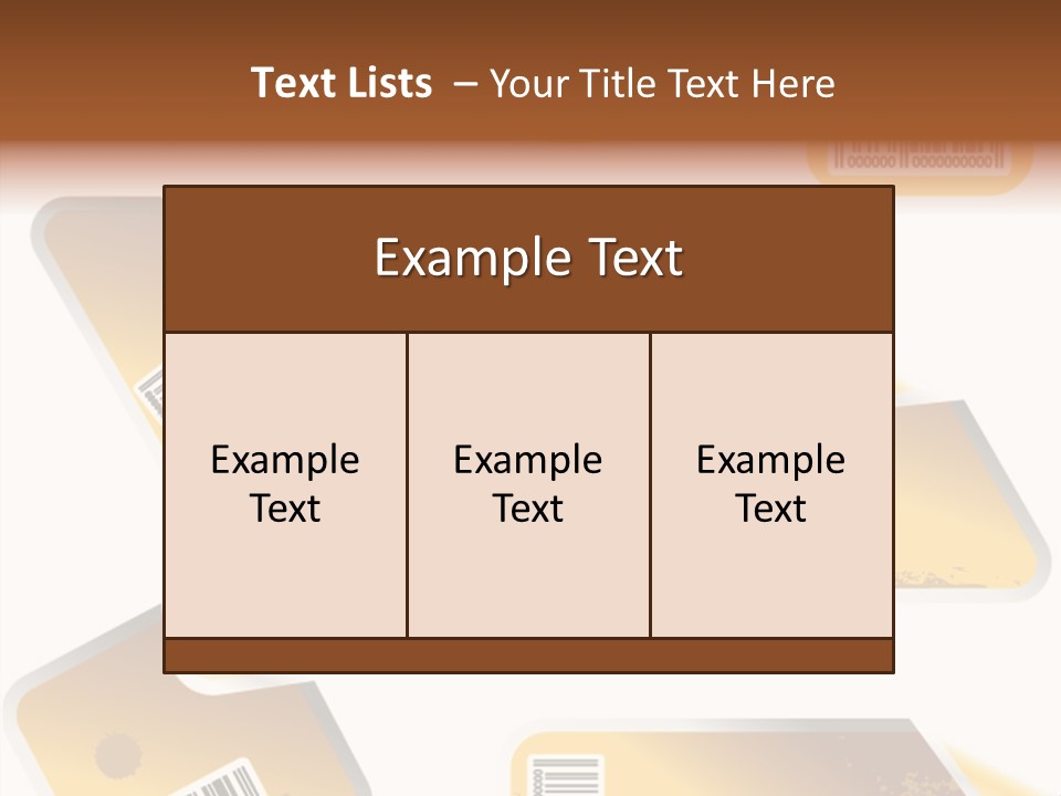 A Set Of Tags With A Barcode On Them PowerPoint Template