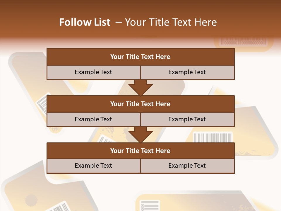 A Set Of Tags With A Barcode On Them PowerPoint Template