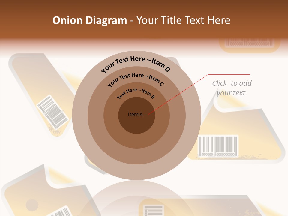 A Set Of Tags With A Barcode On Them PowerPoint Template