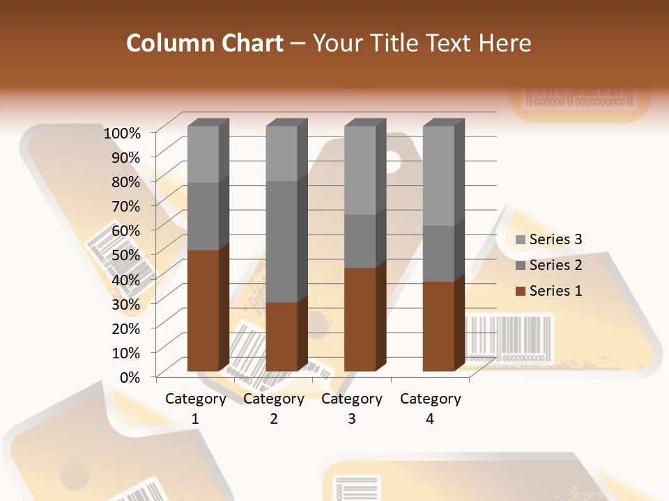 A Set Of Tags With A Barcode On Them PowerPoint Template