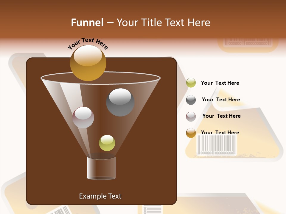 A Set Of Tags With A Barcode On Them PowerPoint Template
