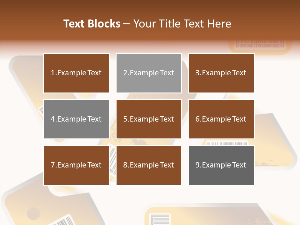 A Set Of Tags With A Barcode On Them PowerPoint Template