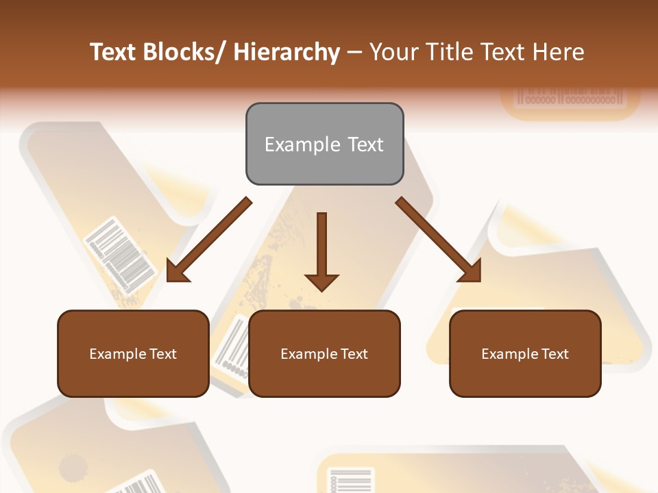 A Set Of Tags With A Barcode On Them PowerPoint Template