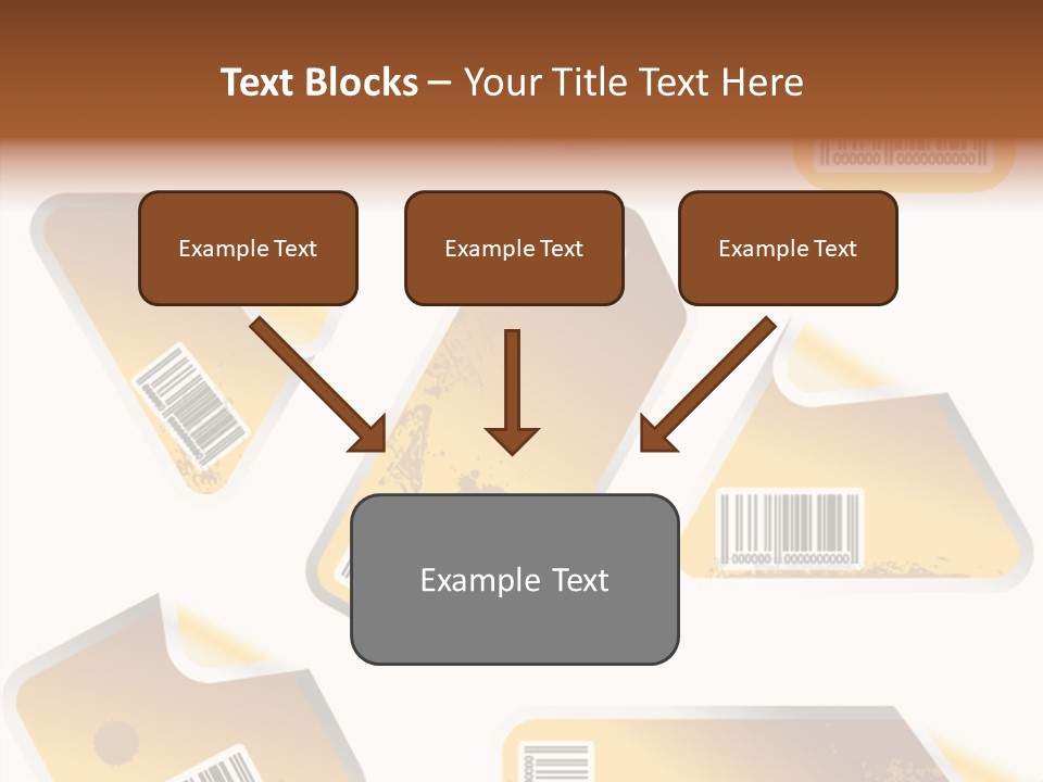 A Set Of Tags With A Barcode On Them PowerPoint Template
