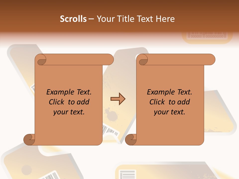 A Set Of Tags With A Barcode On Them PowerPoint Template
