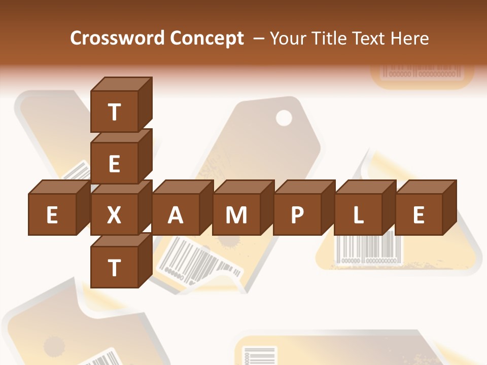 A Set Of Tags With A Barcode On Them PowerPoint Template