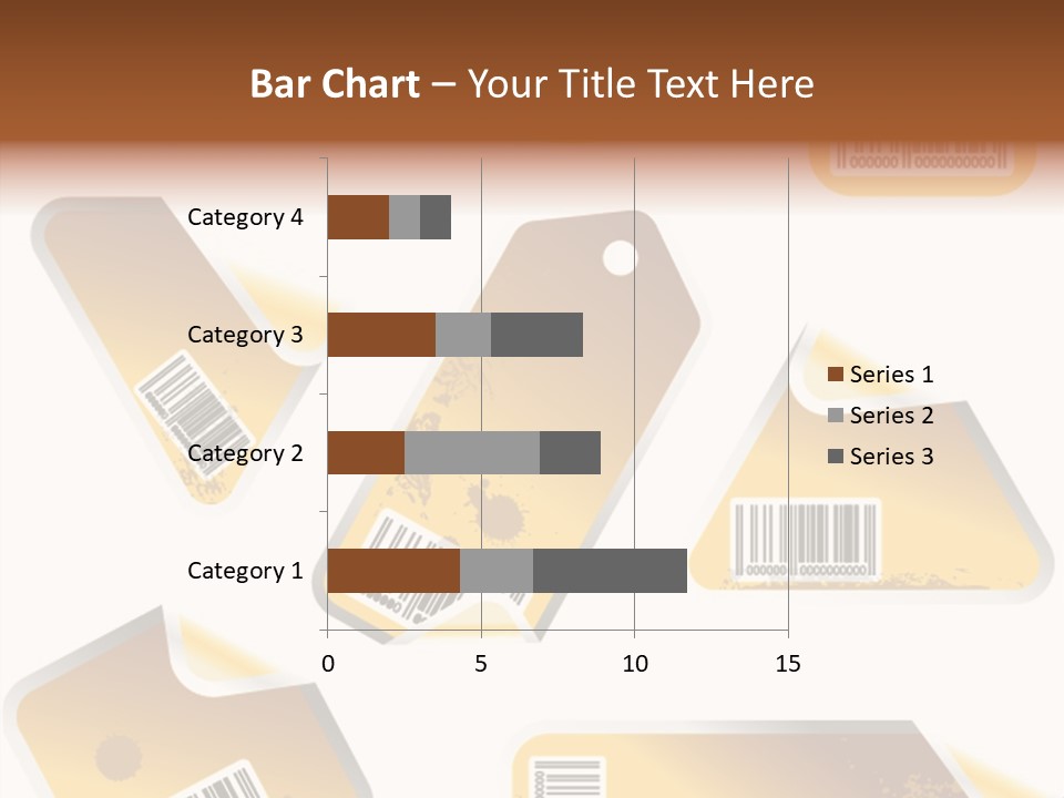 A Set Of Tags With A Barcode On Them PowerPoint Template