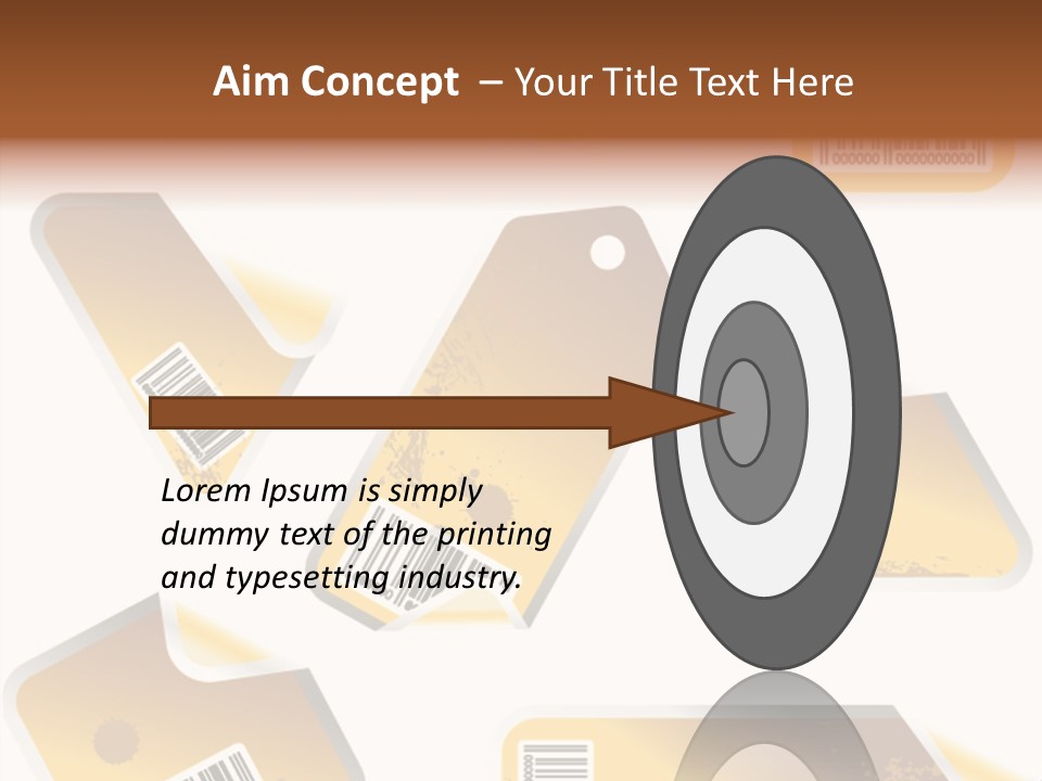 A Set Of Tags With A Barcode On Them PowerPoint Template