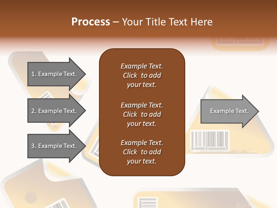 A Set Of Tags With A Barcode On Them PowerPoint Template