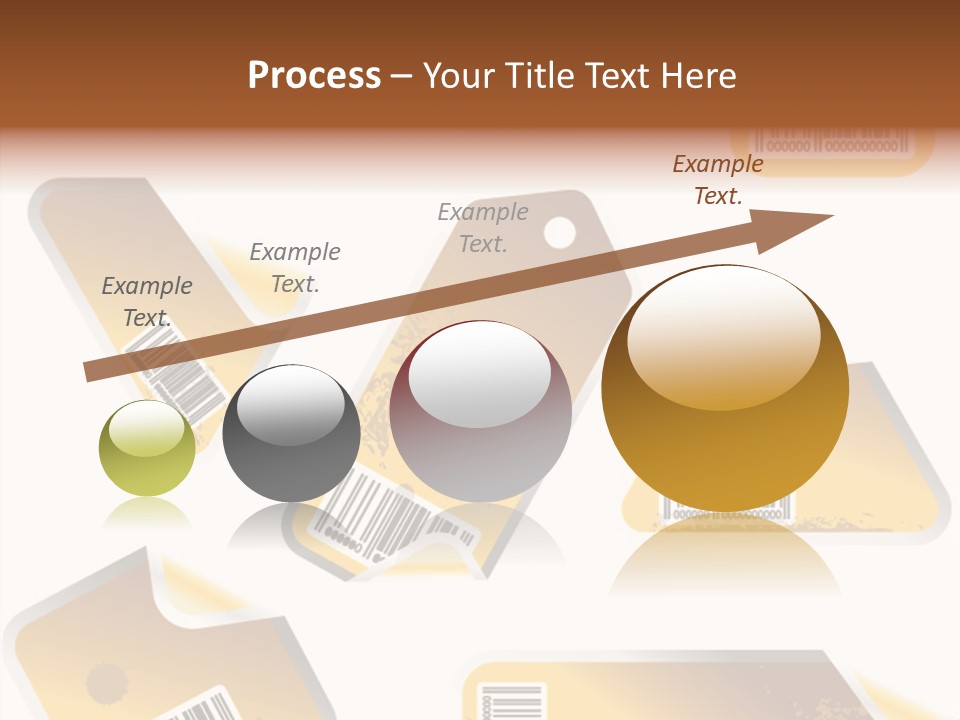 A Set Of Tags With A Barcode On Them PowerPoint Template