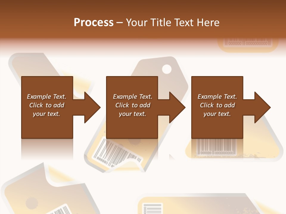 A Set Of Tags With A Barcode On Them PowerPoint Template