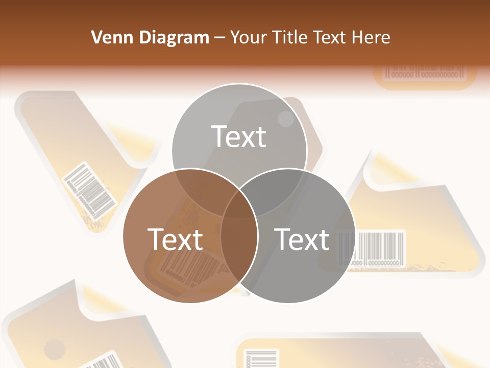 A Set Of Tags With A Barcode On Them PowerPoint Template