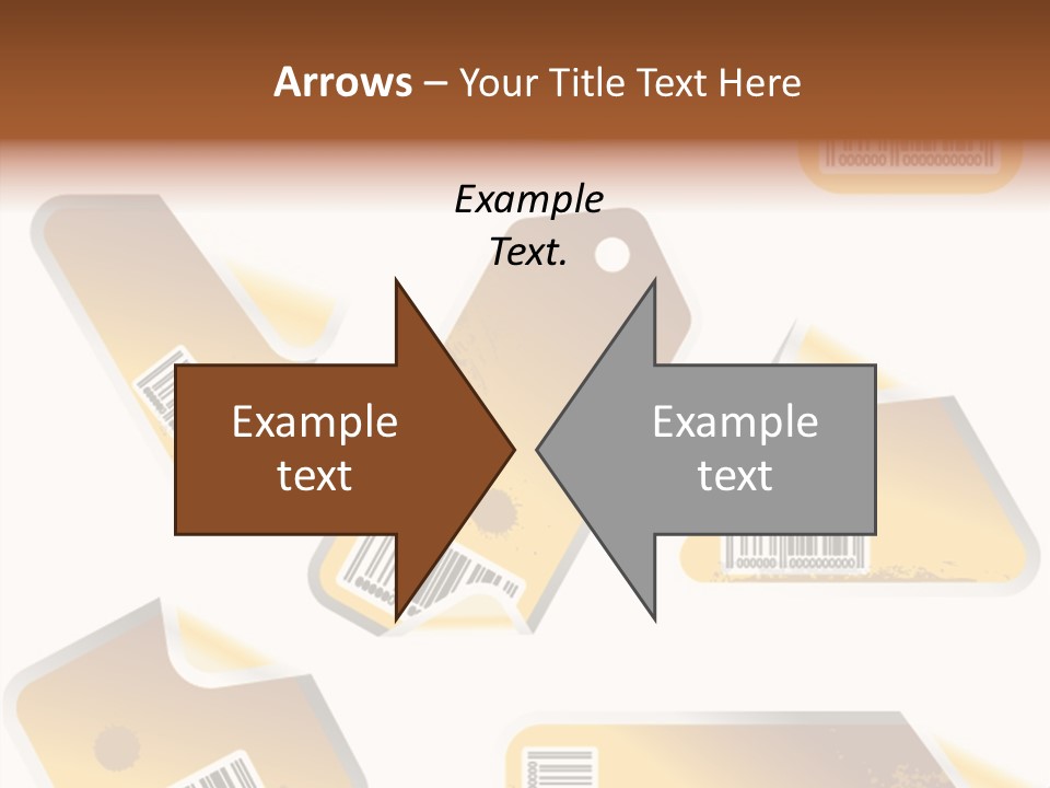 A Set Of Tags With A Barcode On Them PowerPoint Template
