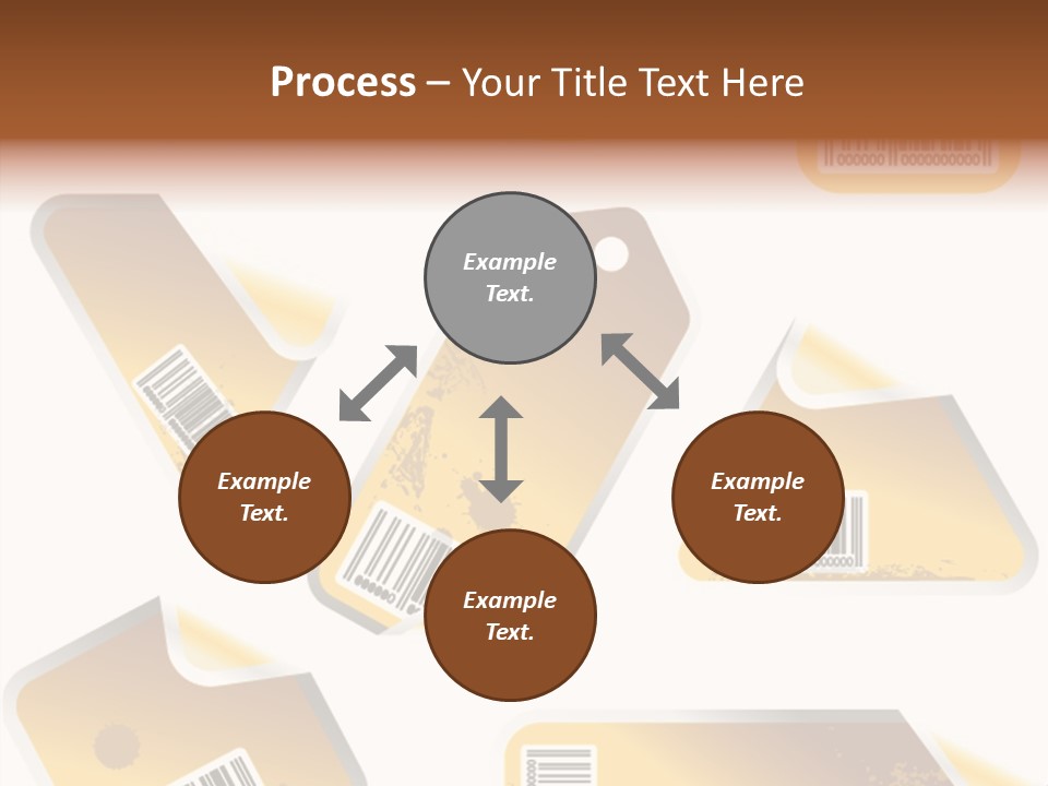 A Set Of Tags With A Barcode On Them PowerPoint Template