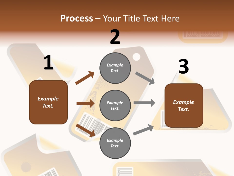 A Set Of Tags With A Barcode On Them PowerPoint Template