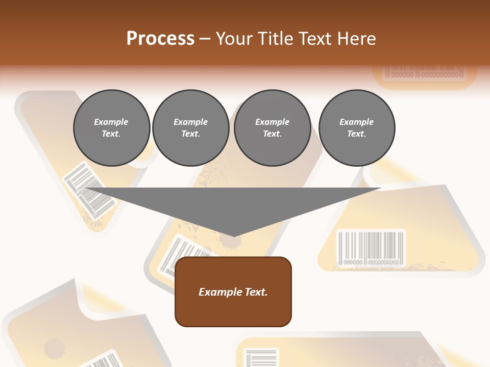A Set Of Tags With A Barcode On Them PowerPoint Template