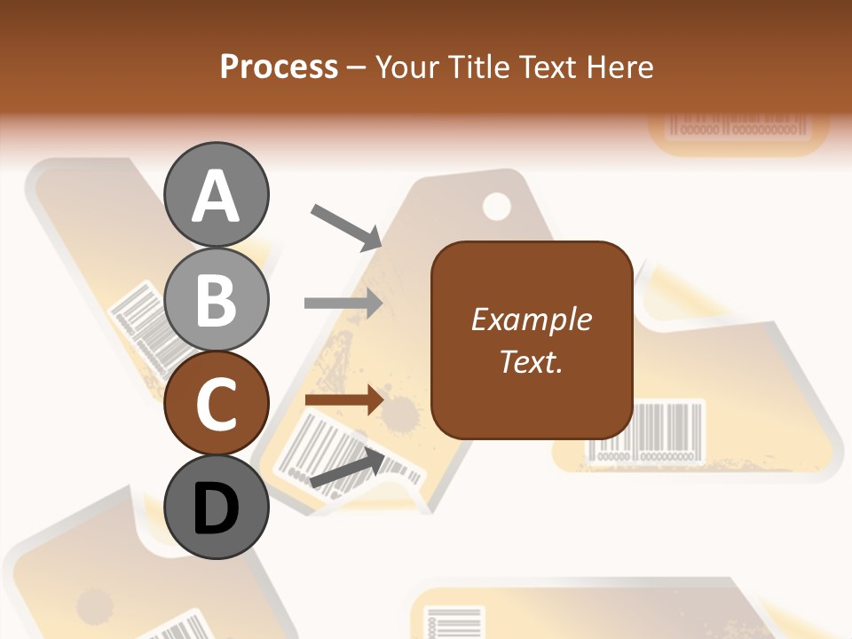 A Set Of Tags With A Barcode On Them PowerPoint Template