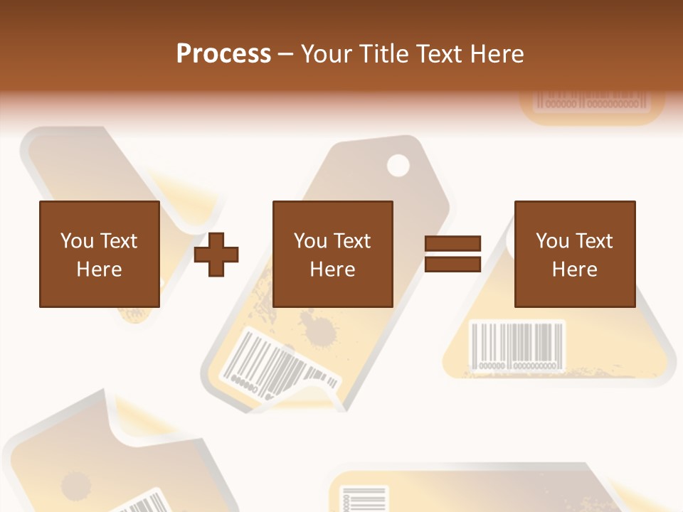 A Set Of Tags With A Barcode On Them PowerPoint Template