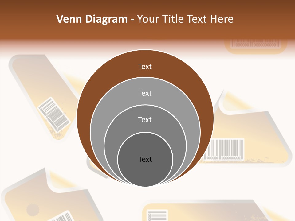 A Set Of Tags With A Barcode On Them PowerPoint Template