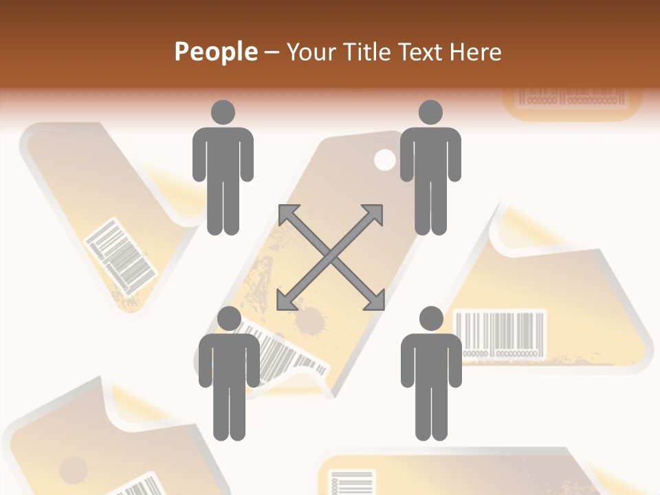 A Set Of Tags With A Barcode On Them PowerPoint Template